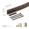 Obrzeże ogrodowe palisada Bricks 9 cm brązowy